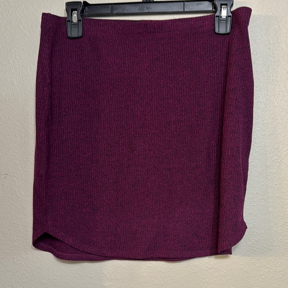 Cotton On Purple Asymmetrical Pencil Mini Skirt